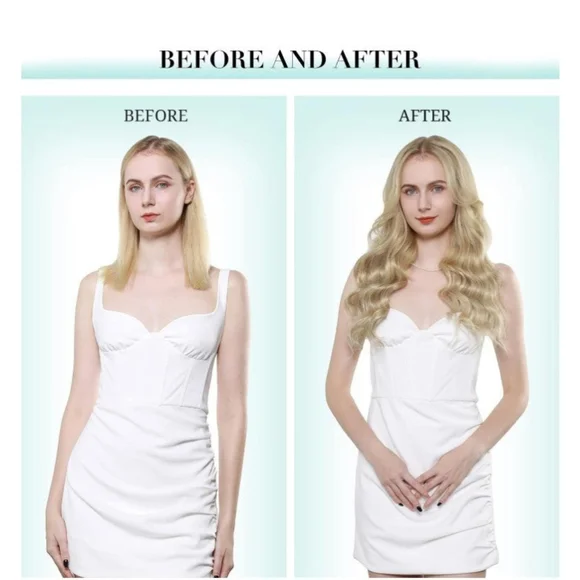 Clip ins 100% human hair extensions 22 inch - Picture 6 of 7